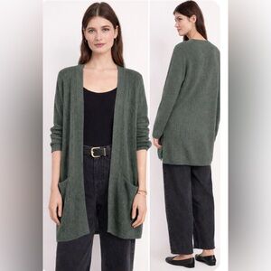 Old Navy Ribbed Knit Cardigan Open Sweater With Pockets - Women’s Size L *NWT*